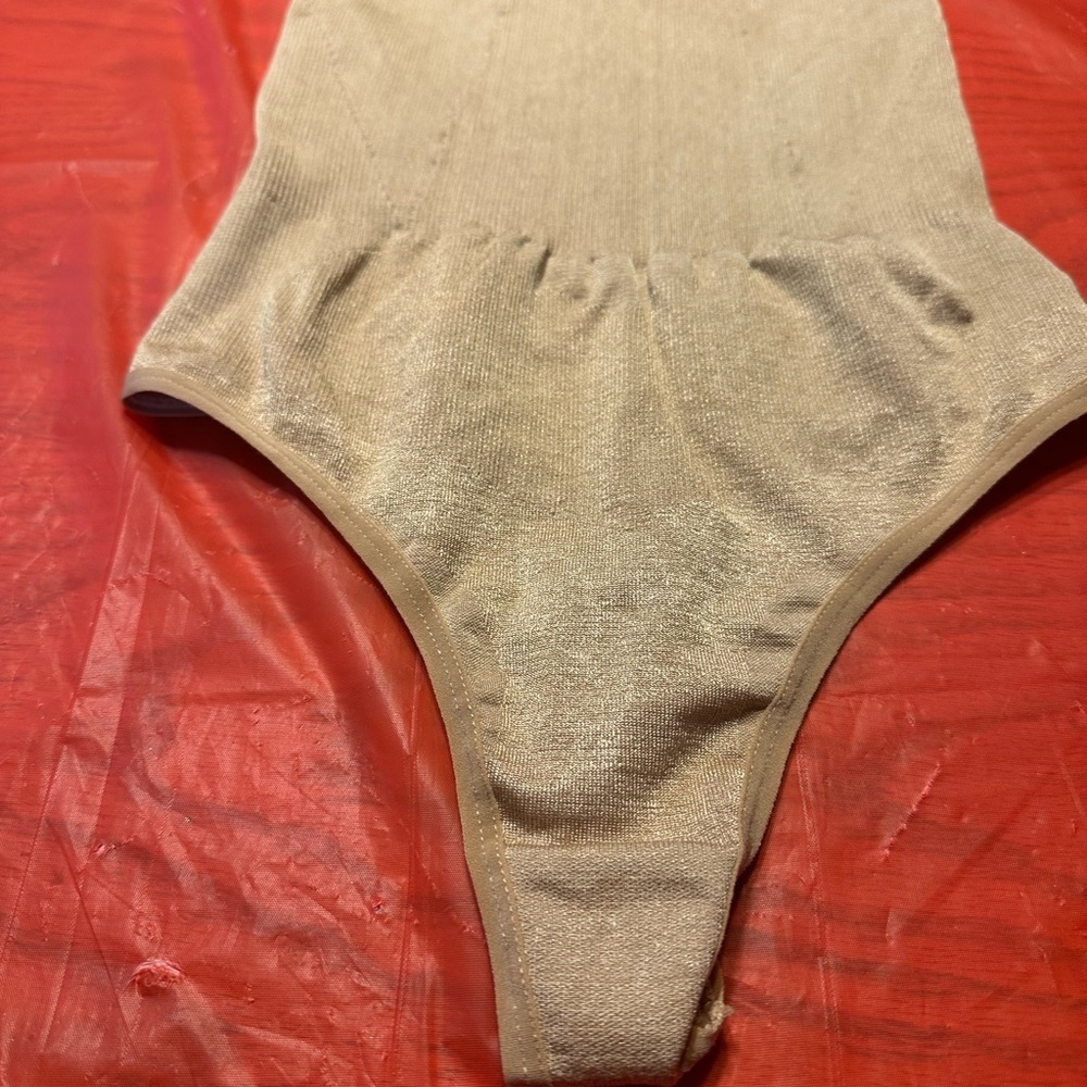 Tummy Control Thong Panties Body Shaper Waist Trainer Nude